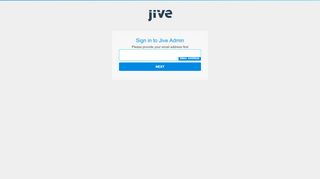 
                            7. Login | Jive Admin