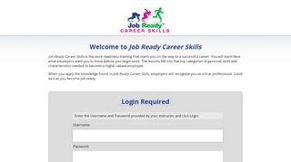 
                            7. Login Job Ready Career Skills