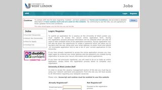 
                            9. Login - Jobs at the University of West London