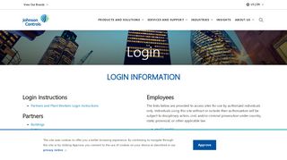 
                            3. Login | Johnson Controls