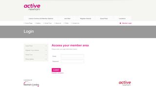 
                            1. Login - Join @ Home with activeNewham