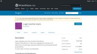 
                            9. Login Joomla Users ? WordPress Plugins