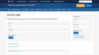 
                            9. Login - Joomla! Volunteers Portal™