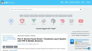 
                            4. login | joshmorony - Learn Ionic & Build Mobile Apps with Web ...
