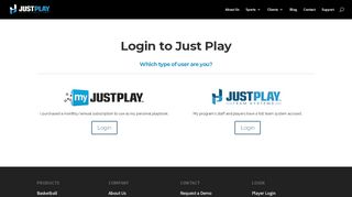
                            1. Login - Just Play Sports Solutions