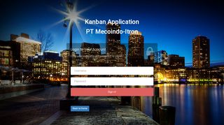 
                            7. Login Kanban Application PT Mecoindo-Itron