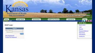 
                            4. Login - Kansas Environmental Application Portal (KEAP)