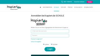 
                            2. Login kapiert.de Schule (Smartphones) – kapiert.de