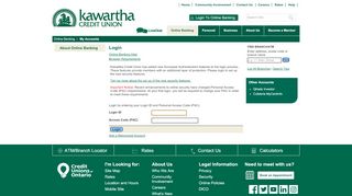 
                            6. Login - Kawartha Credit Union - My Accounts