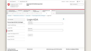 
                            5. Login KDA - babs.admin.ch