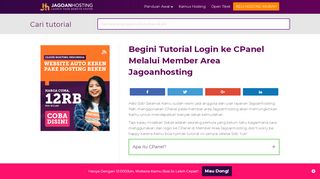 
                            4. Login ke CPanel di Member Area Jagoanhosting, Begini Caranya!