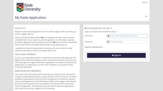 
                            8. Login - Keele University