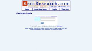 
                            7. Login: Kent Research Customers