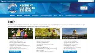 
                            6. Login - Kentucky Retirement Systems