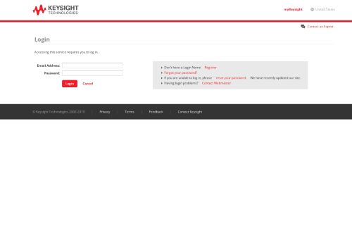 
                            2. Login | Keysight Technologies