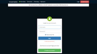 
                            1. Login - Kik Usernames