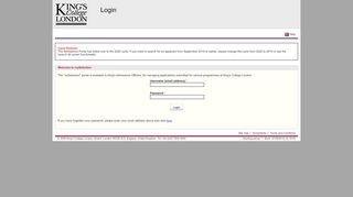 
                            8. Login - King's College London