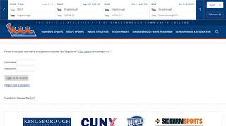 
                            4. Login - Kingsborough Community College Athletics