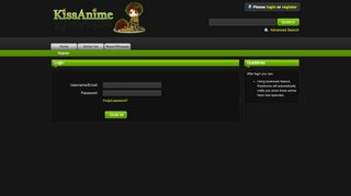 
                            4. Login - KissAnime