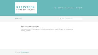 
                            2. login – Kleisteen support