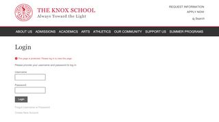 
                            6. Login - Knox School