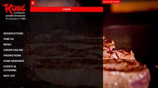 
                            1. Login - Kobe Japanese Steakhouse