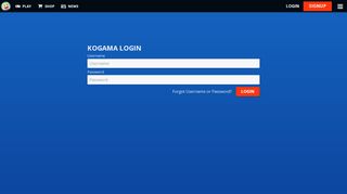 
                            3. Login - KoGaMa - Play, Create And Share Multiplayer Games