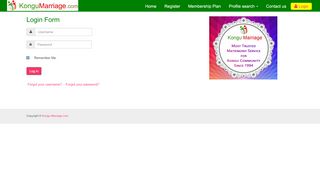 
                            6. Login - Kongu Marriage