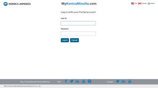 
                            2. Login - Konica Minolta