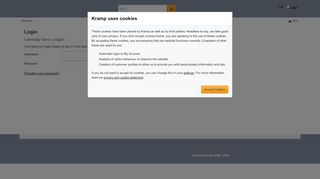 
                            3. Login - KRAMP - It's that easy