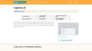 
                            6. Login Kss (Login.kss.nl) - Search - updates.easycounter.com