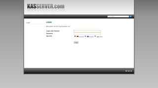 
                            10. Login - Kundenadministrationssystem (KAS), technische …