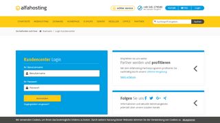 
                            8. Login Kundencenter - Alfahosting.de