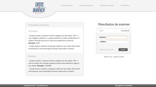 
                            4. Login - ..:: Laboratório DMS Burnier ::..