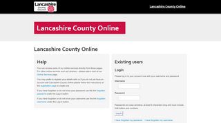 
                            2. Login - Lancashire County Council