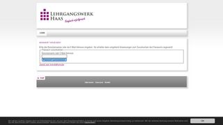 
                            1. Login- Lehrgangswerk Haas - extranet.lwhaas.de