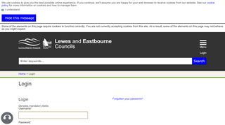 
                            1. Login - Lewes and Eastbourne Councils - Lewes District Council