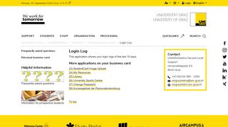 
                            5. Login Log - UNIGRAZonline