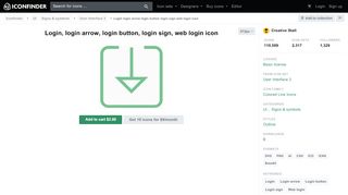 
                            4. Login, login arrow, login button, login sign, web login icon