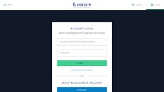 
                            8. Login | Lord's