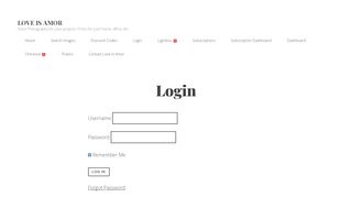 
                            2. Login – Love Is Amor