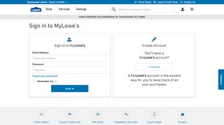 
                            4. Login - Lowe's