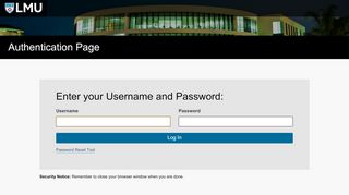 
                            1. Login - Loyola Marymount University Authentication