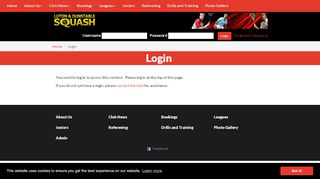 
                            2. Login | Luton & Dunstable Squash Club