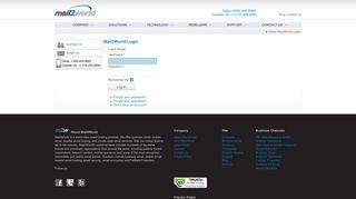 
                            2. Login - Mail2World