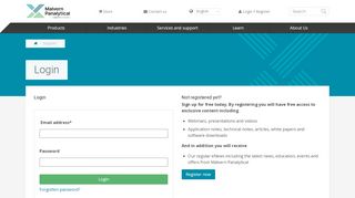 
                            4. Login - Malvern Panalytical