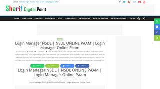
                            2. Login Manager NSDL | NSDL ONLINE PAAM | …