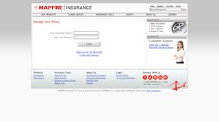 
                            9. Login - MAPFRE Insurance