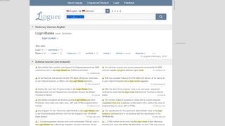 
                            2. Login Maske - English translation – Linguee