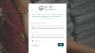 
                            4. Login – Max Global Network - The Max Foundation